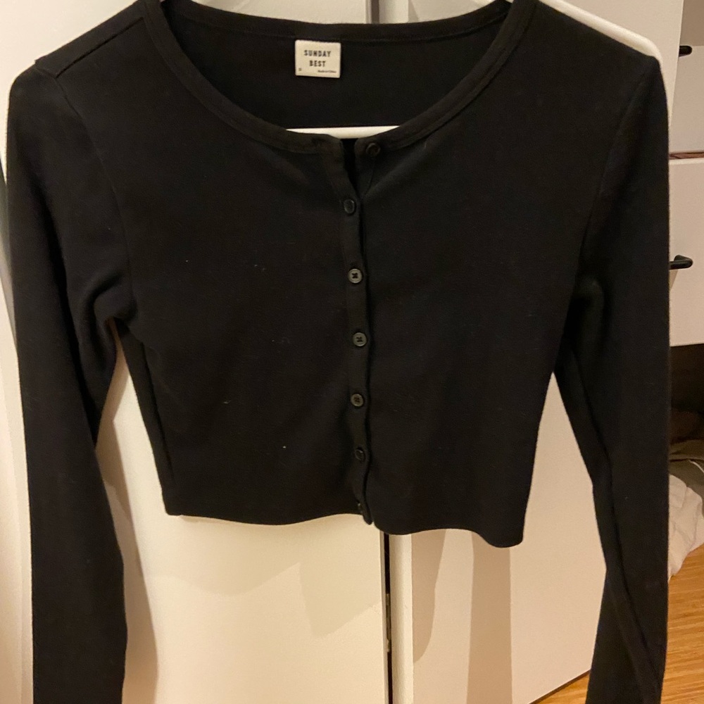 Sunday Best Black Cropped Top